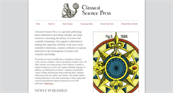 Desktop Screenshot of classicalsciencepress.com